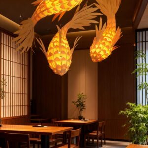 Fish-shaped chandelier