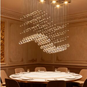 Beaded curtain pendant