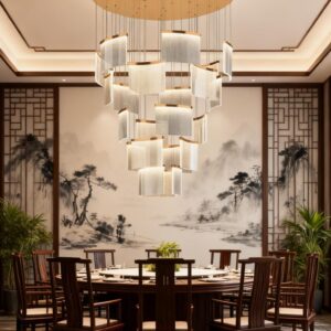 Tile-type chandelier